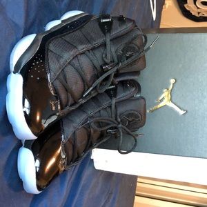 I’m selling these Jordan 6 rings they are 10.5s and very comfy